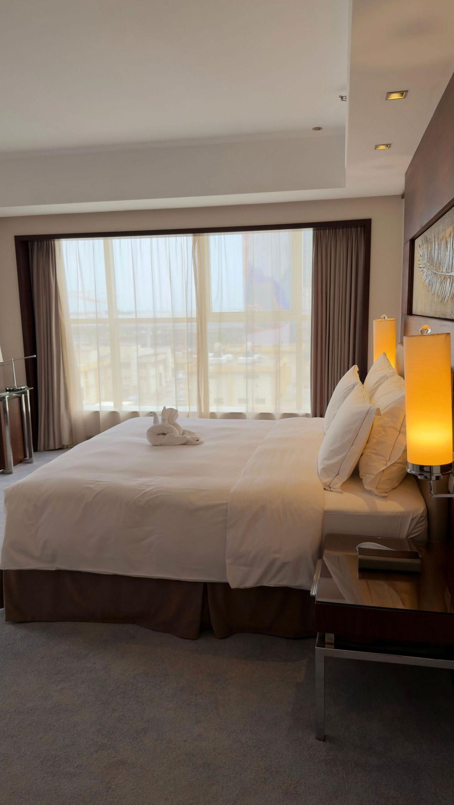 Comfortable hotel room interior